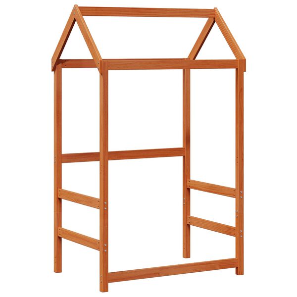 vidaXL Set de Pat pentru Zi 2 pcs Maroniu cerat Lemn de pin masiv