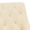 vidaXL Scaune de masă pivotante, 4 buc., crem, catifea