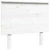 vidaXL Tăblie de pat, alb, 94x6x82,5 cm, lemn masiv de pin