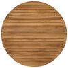 vidaXL Placă de masă &Oslash; 70 x 3,5 Rotund Lemn solid de tec natural