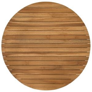 vidaXL Placă de masă &Oslash; 70 x 3,5 Rotund Lemn solid de tec natural