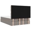 vidaXL Cadru de pat otoman cu saltea Taupe 140x200cm Material