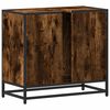 vidaXL Dulap pentru chiuvetă de baie stejar afumat 65x33x60 cm lemn