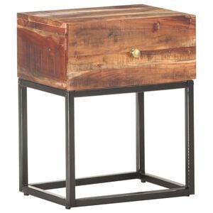 vidaXL Noptieră, 40 x 30 x 50 cm, lemn de acacia brut