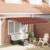 vidaXL Cortina Retractabilă portocaliu și maro 300 x 250 cm țesătură