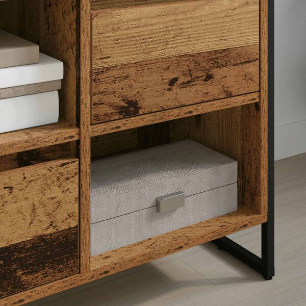 vidaXL Cabinet TV Lemn Vechi 100 x 36 x 49,5 cm Lemn compozit