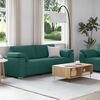 vidaXL Set de canapea 2 pcs Verde închis 219 x 77 x 82 cm țesătură