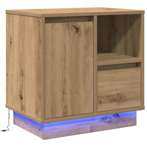 vidaXL Dulap de noapte Stejar Artizanal 50 x 34,5 x 50 cm