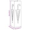 vidaXL Suport pentru umbrele Oliv 15.5 x 15.5 x 49 cm Metal