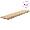 vidaXL Trepte scari 20 buc Stejar masiv netratat 120x30x2 cm