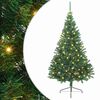 vidaXL Pom de Crăciun artificial pre-iluminat Verde 240 cm PVC