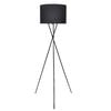 vidaXL Lampă de podea cu suport, negru, 139 cm