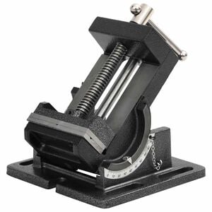 vidaXL Menghină cu &icirc;nclinare mașină găurit, acționare manuală, 110 mm