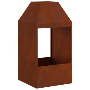 vidaXL Cuptor de foc Maro 50 x 50 x 100 cm