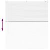 vidaXL Jaluzea pentru Fereastră cu perdele Manual Alb Aluminiu