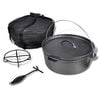 vidaXL Cratiță din fontă cu accesorii 11,3 L