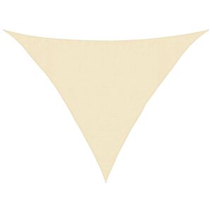 vidaXL P&acirc;nză parasolar, crem, 3,5x3,5x4,9 m, HDPE, 160 g/m&sup2;