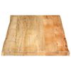 vidaXL Blat masă cu margini naturale, 120x60x2,5 cm, lemn masiv mango