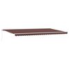 vidaXL Copertină retractabilă manual, maro, 600x300 cm