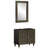vidaXL Set mobilier de baie, 2 piese, lemn masiv de mango