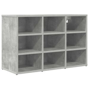 vidaXL Dulap pentru pantofi 77,5 x 30 x 51 cm Lemn prelucrat Gri beton