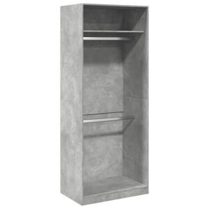 vidaXL Șifonier, gri beton, 80x50x200 cm, lemn prelucrat