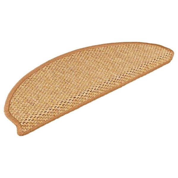 vidaXL Covorașe scară autoadezive aspect sisal 30 buc 65x21x4 cm sisal