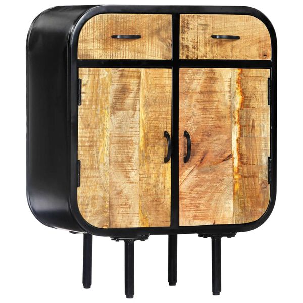 vidaXL Dulap, 60x30x75 cm, lemn masiv de mango și fier