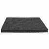 vidaXL Pat din granulate de cauciuc Negru 9 x 9 x 0,6 cm Cauciuc