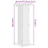 vidaXL Suport pentru plante Stejar Sonoma 30,5 x 30 x 60,5 cm