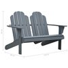 vidaXL Scaun Adirondack dublu, gri, lemn