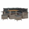vidaXL Set de canapele pentru grădină 8 pcs Gri poliratan