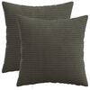 vidaXL Husă pentru pernă 2 pcs HEERLEN Antracit 40 x 40 cm cord