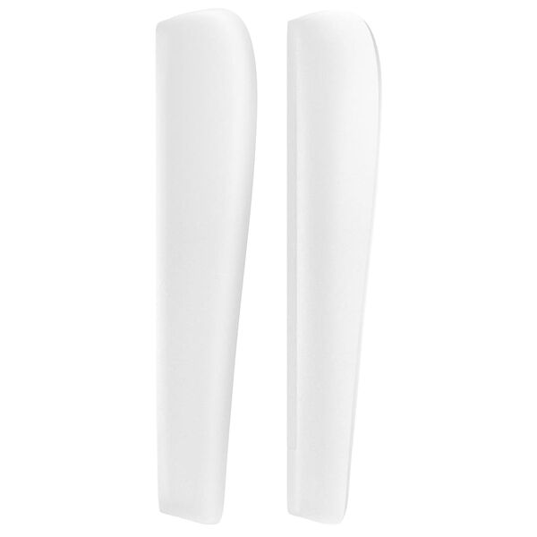 vidaXL Tăblie de pat cu aripioare, alb, 83x23x118/128 cm, piele eco