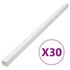 vidaXL Șine de cabluri, 50x25 mm, 30 m, PVC