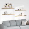vidaXL Raft de perete cu raft 4 pcs Bej 115 x 9 x 3 cm Lemn compozit