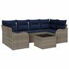 vidaXL Set de canapele pentru grădină Gri 55 x 55 x 37 cm poliratan