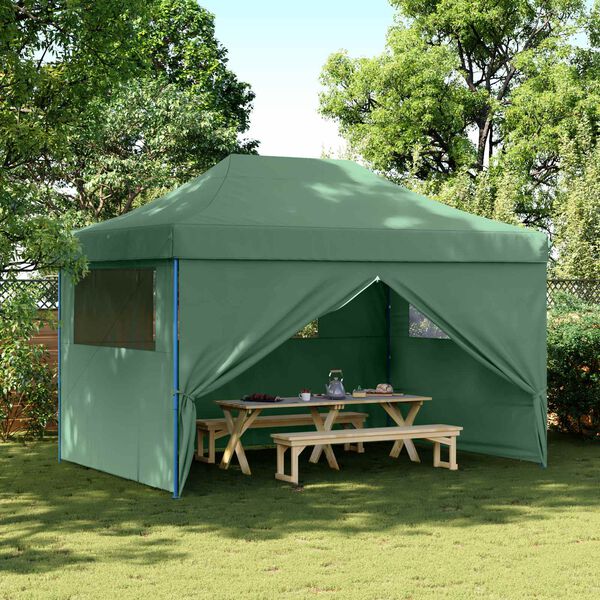 vidaXL Cort pentru Petreceri Verde 279 x 410 x 315 cm Material Oxford