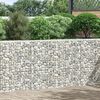 vidaXL Strat &icirc;nălțat gabion trapez, 150x20x100 cm, oțel galvanizat