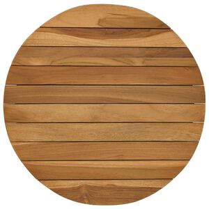 vidaXL Placă de masă &Oslash; 40 x 3,5 Rotund Lemn solid de tec natural