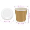 vidaXL Cești de cafea din h&acirc;rtie cu capace 1000 buc 4oz 100ml