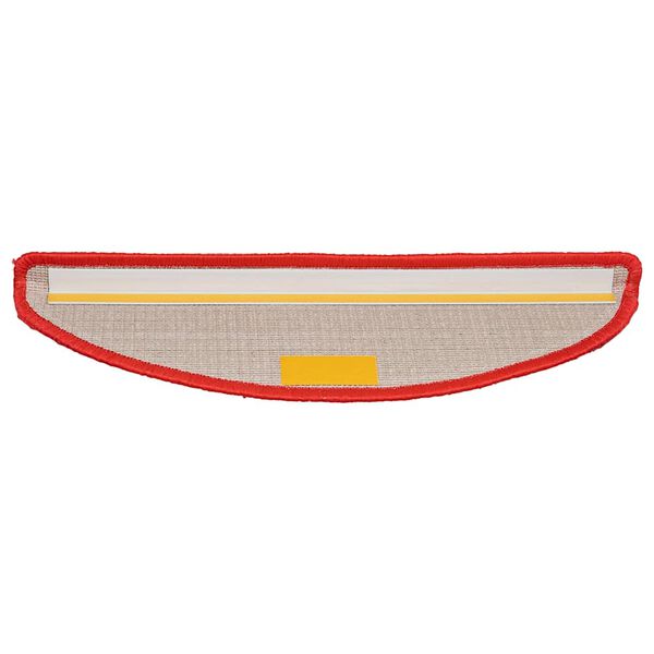 vidaXL Covorașe pentru scări, 20 buc., 56x17x3 cm, roșii, semirotunde