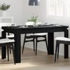 vidaXL Masă de dining Stejar Negru 140 x 74,5 x 76 cm poliratan
