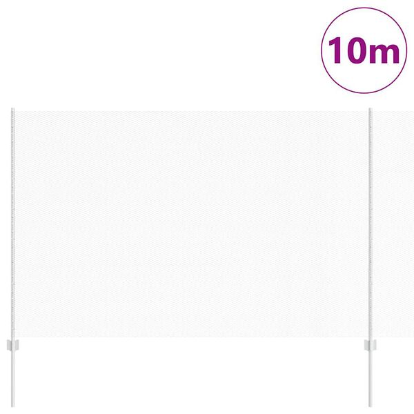 vidaXL Gard cu St&acirc;lp Argintiu 1,6 x 10 m Oțel