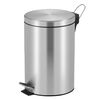 EKO Coș de gunoi cu pedală Classic, argintiu mat, 20 L