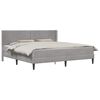 vidaXL Cadru de pat cu saltea Gri deschis 180 x 200 cm Catifea