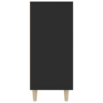 vidaXL Servantă, negru, 90x34x80 cm, lemn compozit