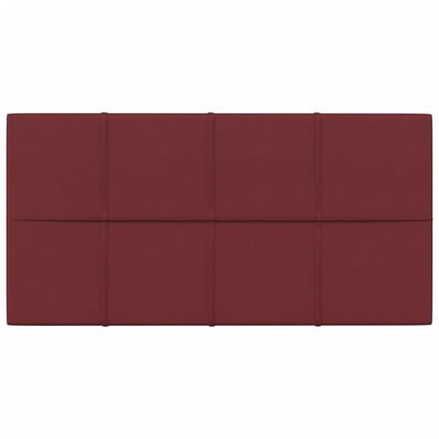 vidaXL Panouri de perete 12 buc. roșu vin 60x30 cm textil 2,16 m²