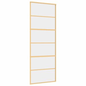 vidaXL Ușă glisantă auriu 76x205 cm sticlă ESG transparentă/aluminiu