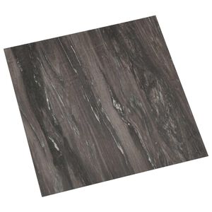 vidaXL Plăci de Pardoseală Gri &icirc;nchis 5,11 m&sup2; 55 buc. PVC